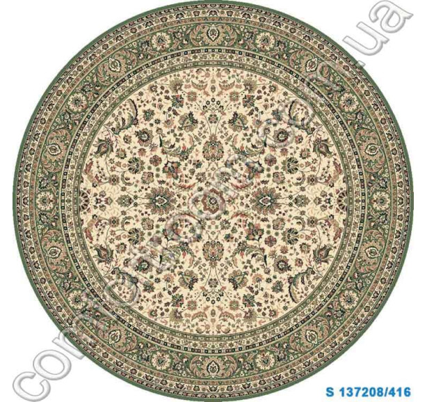 Ковер Kasbah 13720-416 beige-green Круг - Фото 1